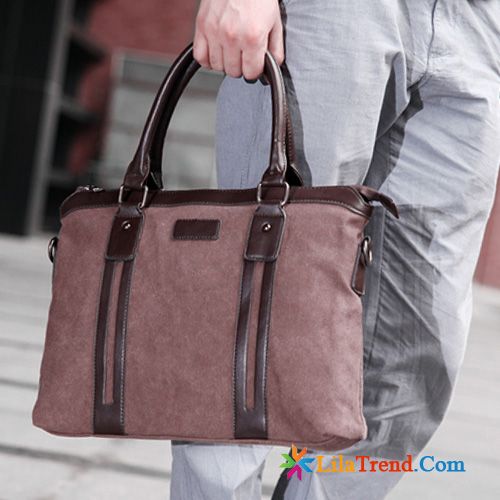 Herren Handtasche Leder Hellblau Laptoptasche Handtaschen Geschäft Segeltuch Herren Kaufen