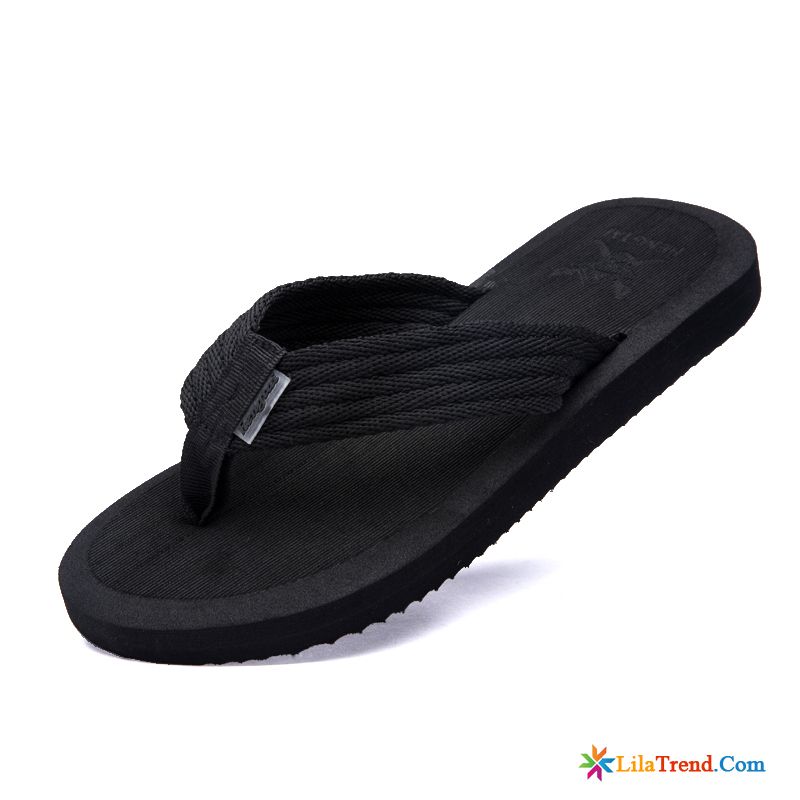 Herren Hausschuhe Klettverschluss Silber Trend Sommer Pantolette Rutschsicher Flip Flops