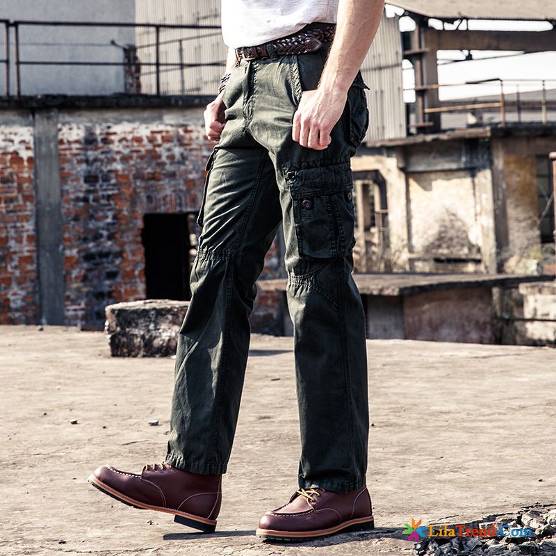 Herren Hosen Slim Fit Hellfarbig Hose Freizeit Jugend Werkzeugbau Sommer Günstig