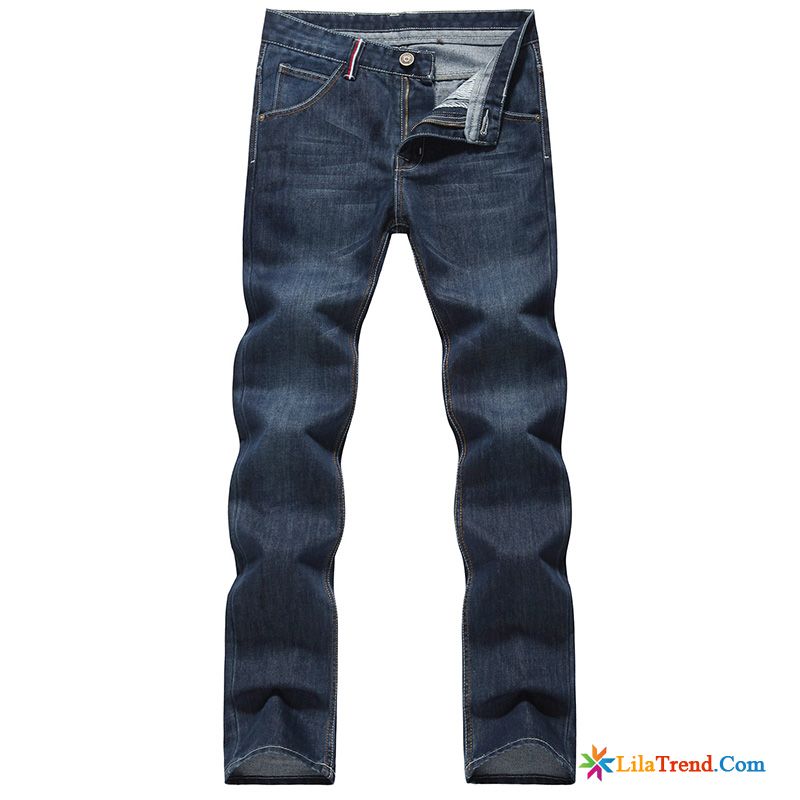 Herren Jeans Mit Reißverschluss Allgleiches Gerade Hose Denim Herbst Günstig