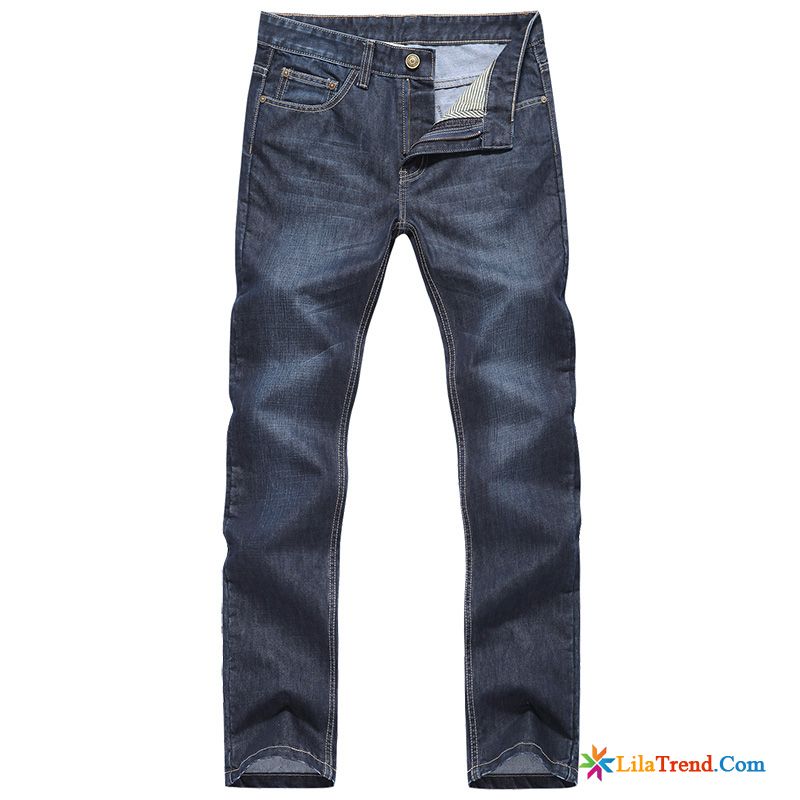 Herren Jeans Skinny Dunkelblau Jeans Herren Freizeit Gerade Trend Rabatt