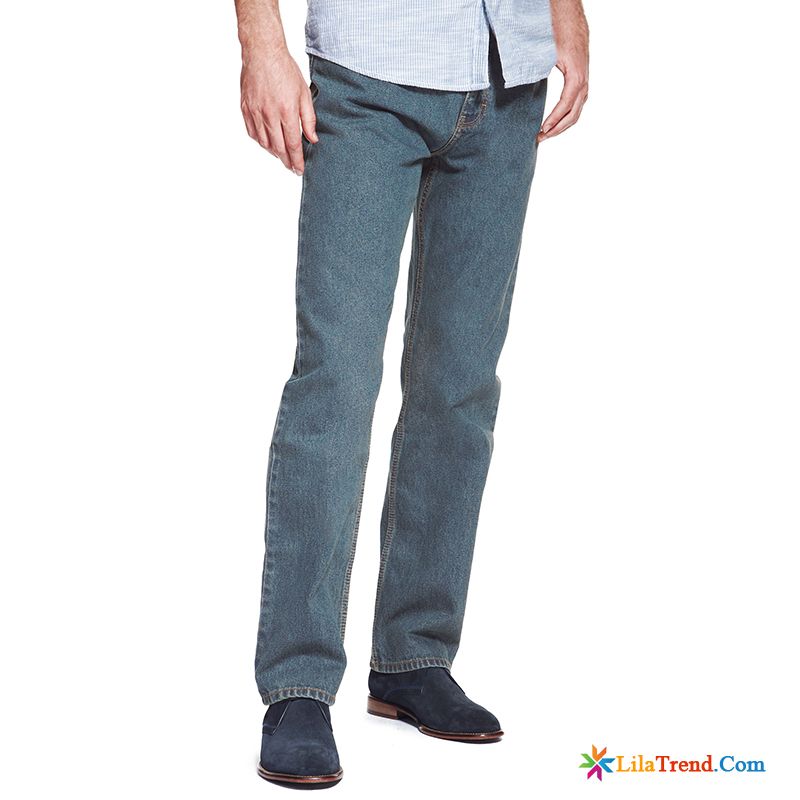 Herren Jeans Weiß Hose Rein Baumwolle Jeans Herren