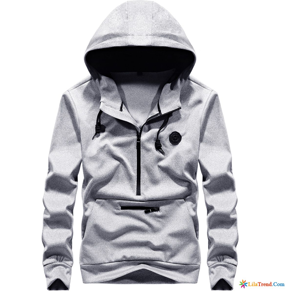 Herren Kapuzenpulli Hoher Kragen Hoodies Mantel Feder Mit Kapuze Trendmarke Kaufen