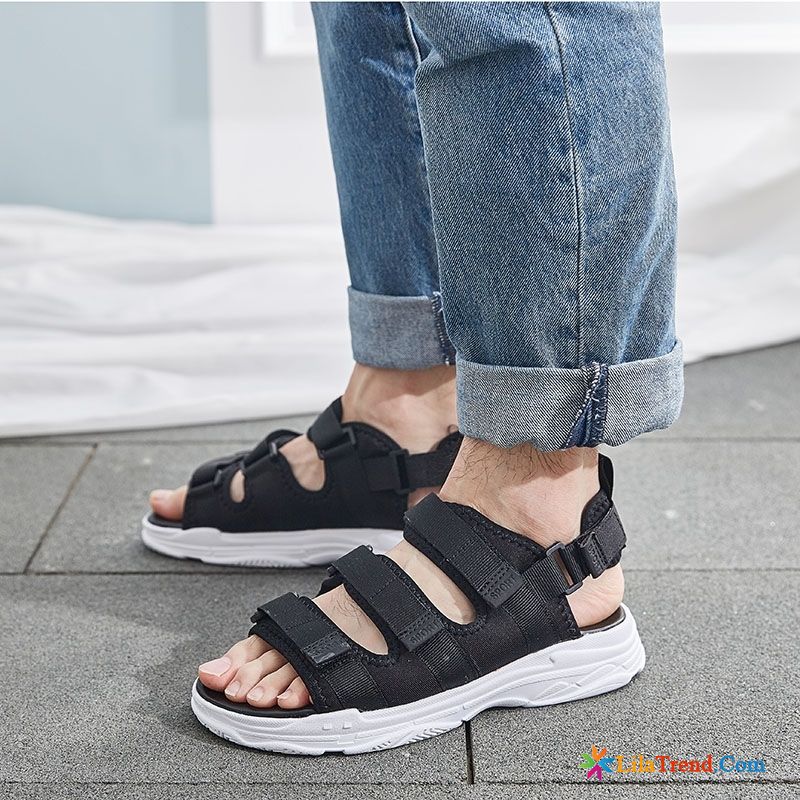 Herren Sandalen Feder Blau Strand Casual Teenager Kaufen