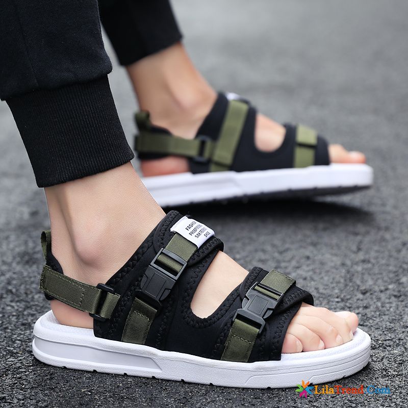 Herren Sandalen Zehenschlaufe Strand Outwear Grün Trend Rutschsicher Günstig