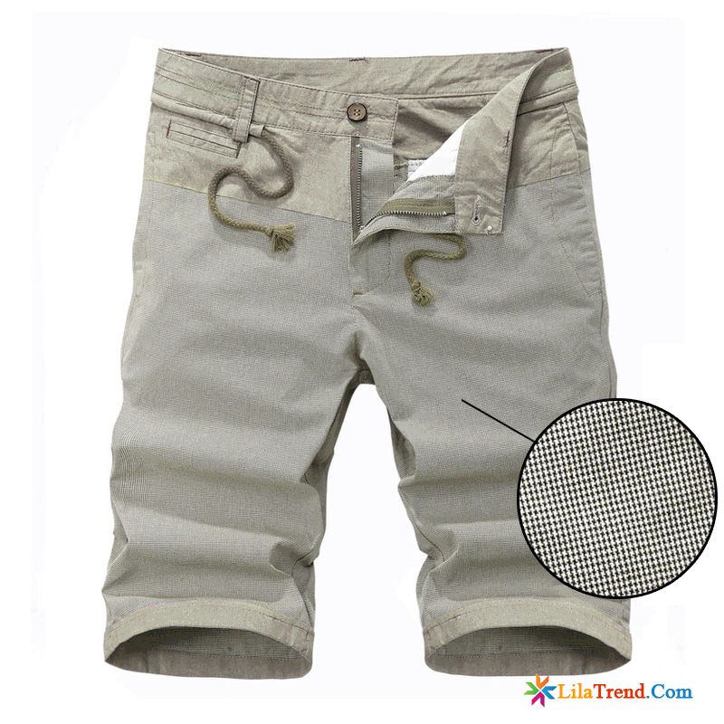 Herren Schlupfhose Leinen Freizeit Kurze Hose Sommer Lose Kurze Hose Billig