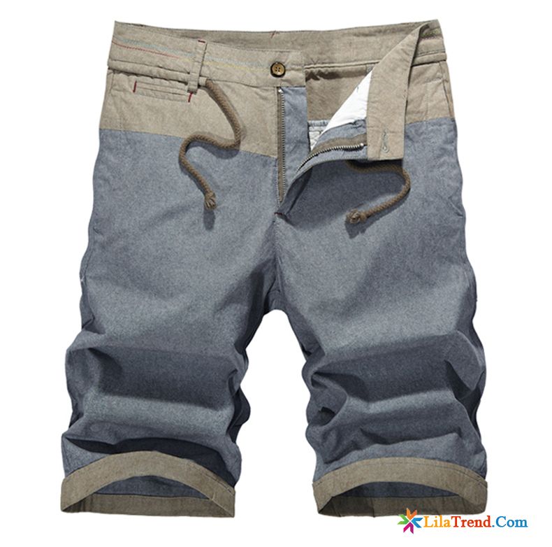 Herren Schlupfhose Leinen Freizeit Kurze Hose Sommer Lose Kurze Hose Billig