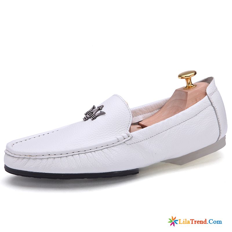 Herren Schnürschuhe Leder Lederschuhe Trend Allgleiches Slip-on Schuhe Billig