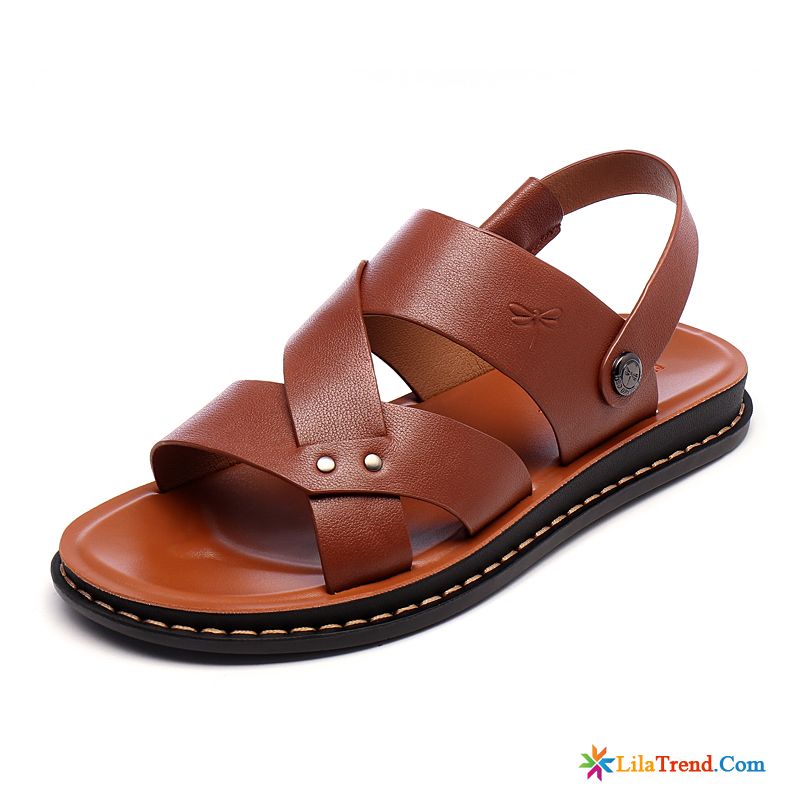 Herren Schwarz Jugend Rot Sandalen Casual Sommer Günstig