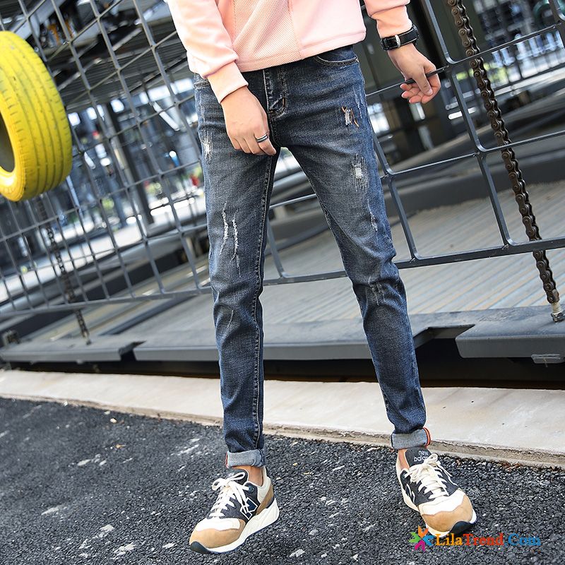 Herren Stretch Jeans Günstig Herren Schlank Gut Aussehend Neu Dünn