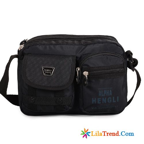 Herren Umhängetasche Schwarz Herren Klein Nylon Messenger-tasche Frau Sale