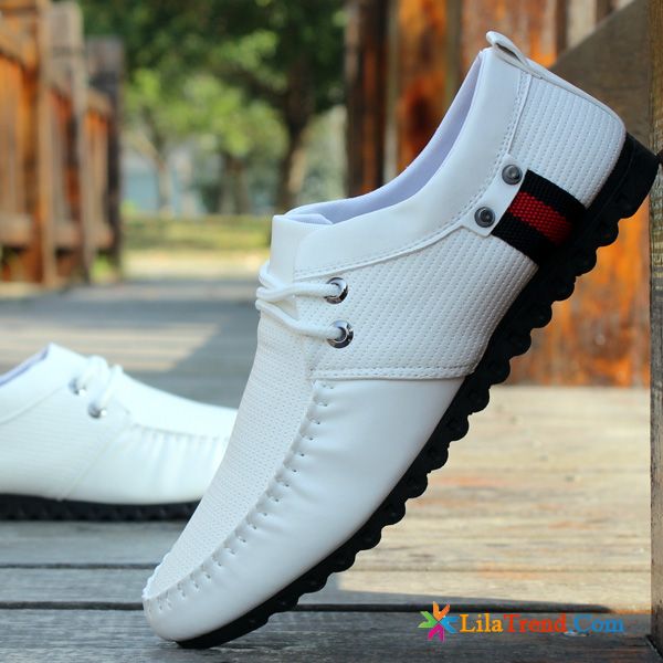 Herrenschuhe Business Mokassins Trend Atmungsaktiv Weiß Schuhe Verkaufen