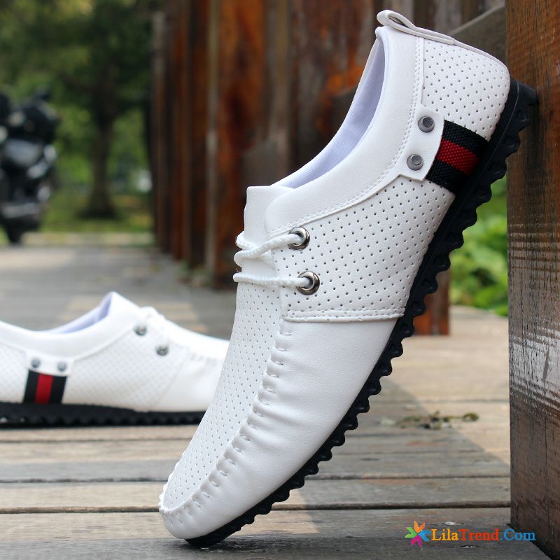 Herrenschuhe Business Mokassins Trend Atmungsaktiv Weiß Schuhe Verkaufen