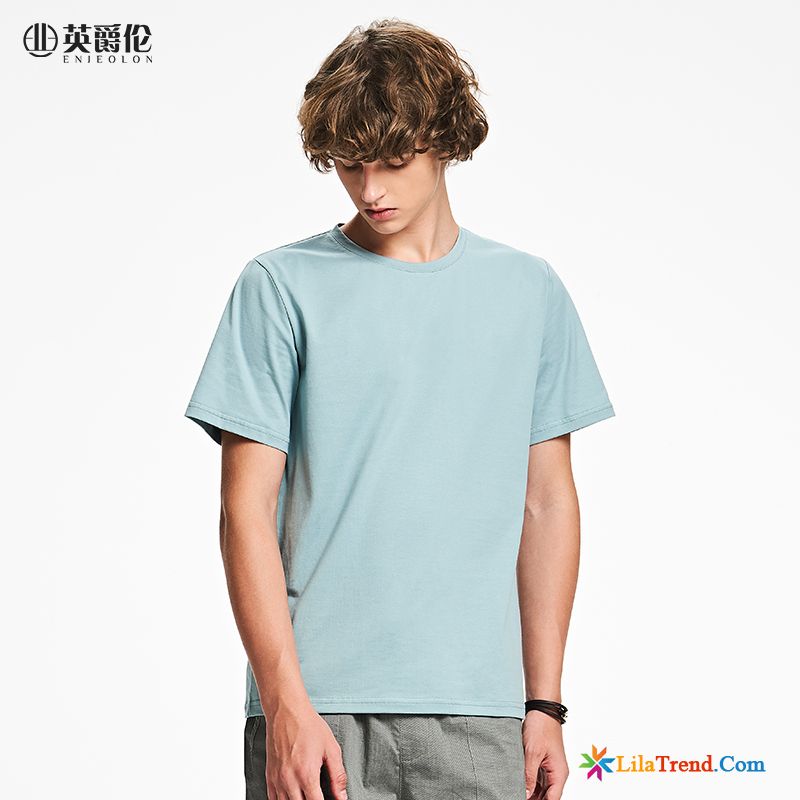 Hochwertige Herren T Shirts Herren Blau T-shirts Sommer Hülse Sale