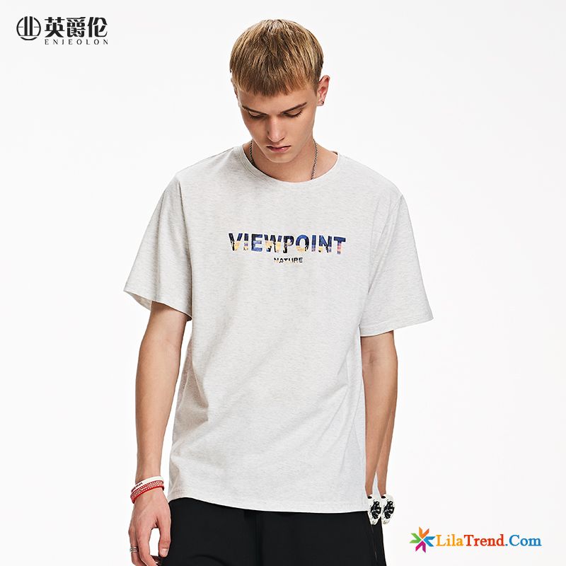 Hochwertige Herren T Shirts Herren Blau T-shirts Sommer Hülse Sale