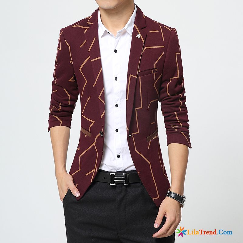 Hochzeitsblazer Herren Modern Herren Schlank Trend Freizeit Kostüm Verkaufen