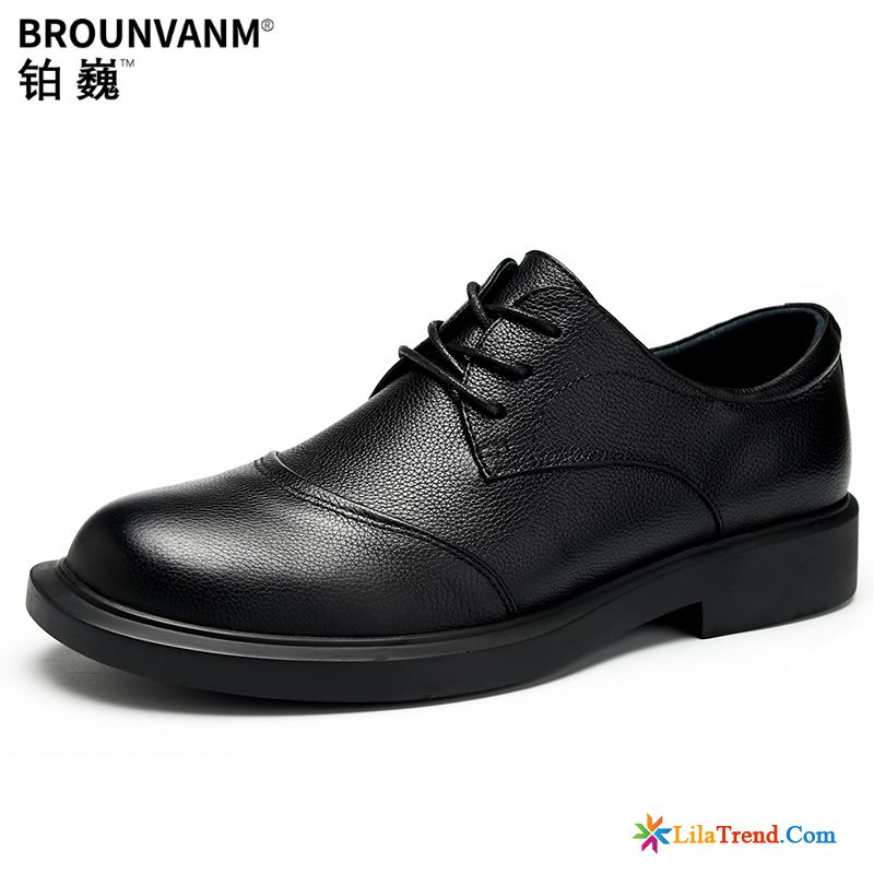 Italienische Schuhe Berlin Casual Echtleder Schwarz British Schuhe