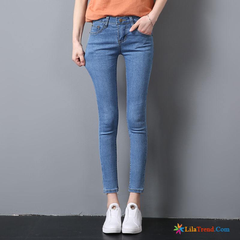 Jeans Bootcut Damen Low Waist Orange Schüler Damen Allgleiches Feder Sommer Billig