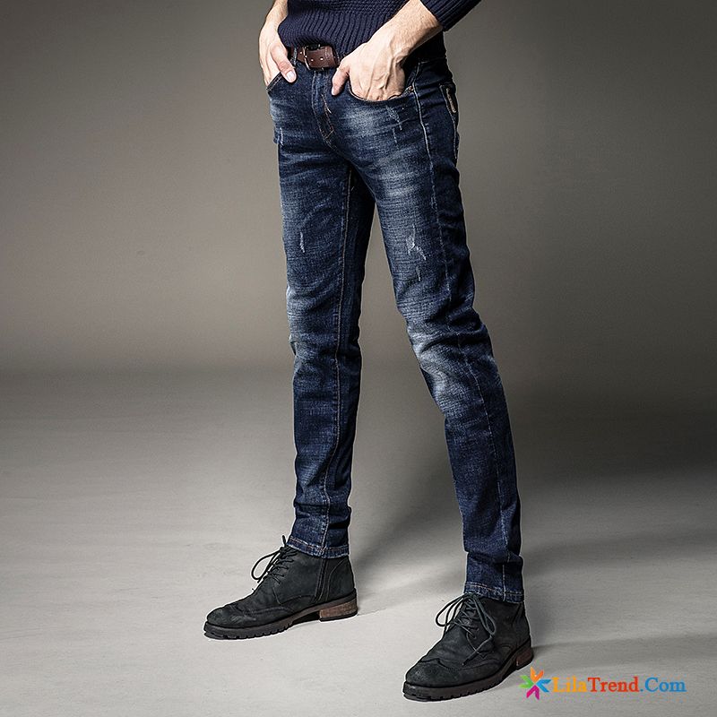 Jeans Herren Loose Fit Feder Herren Hosen Trend Gerade