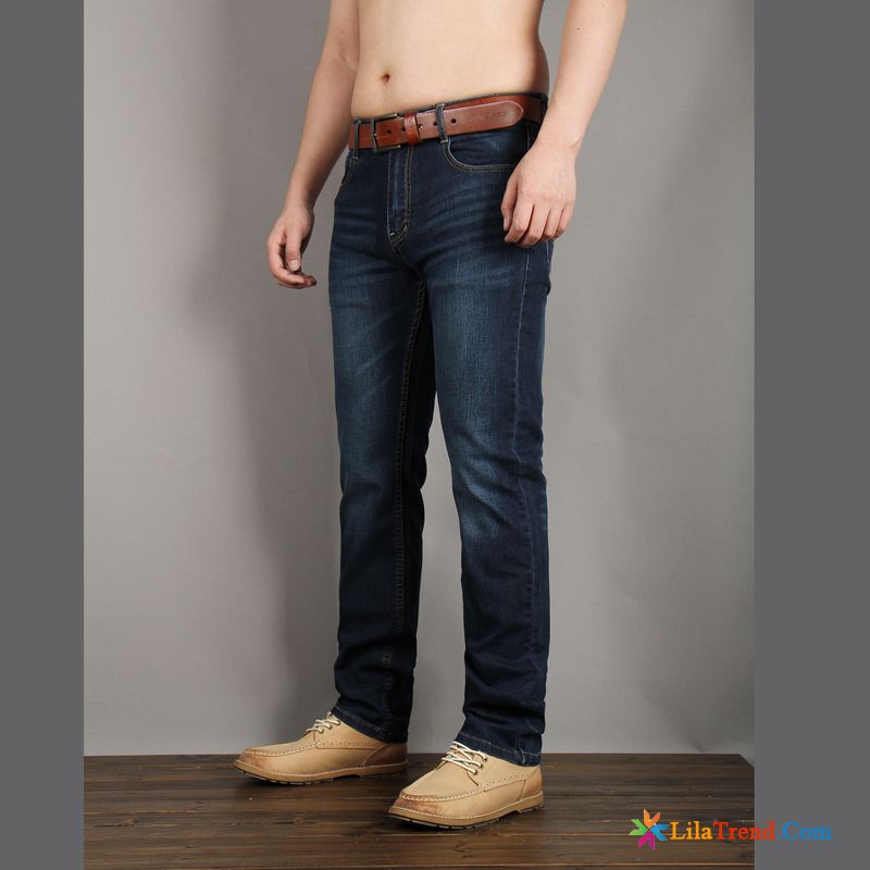 Jeans Herren Online Shop Gerade Jugend Elastisch Jeans Feder