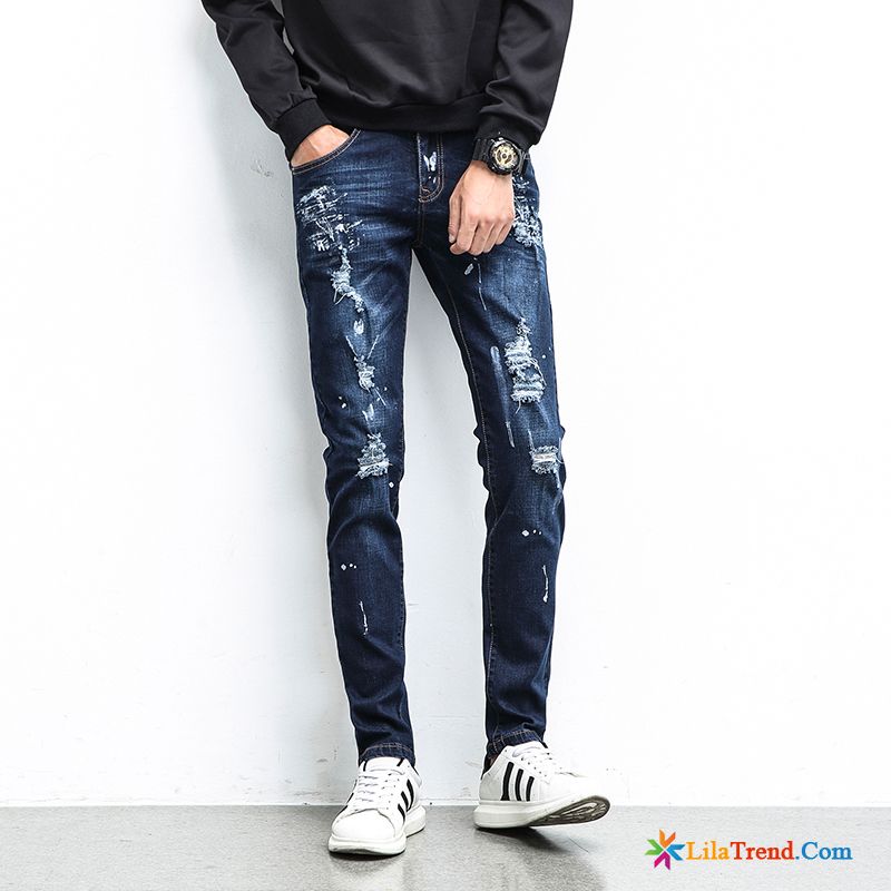 Jeans Jogginghose Männer Blond Hosen Herbst Schmales Bein Trend Elastisch Rabatt