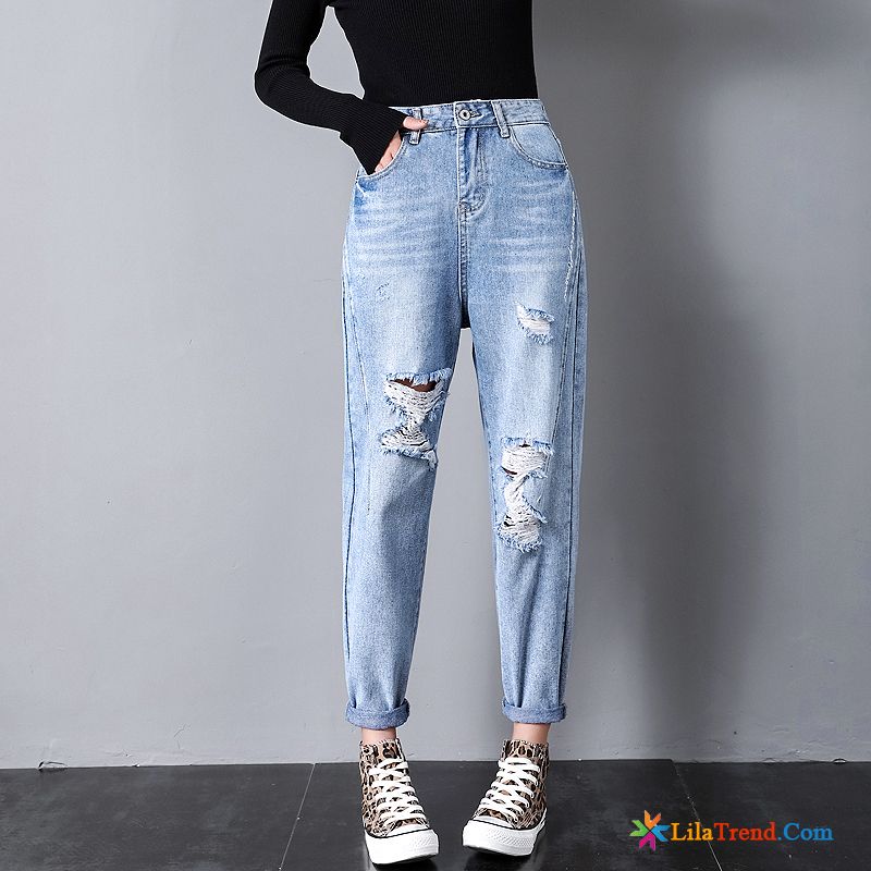 Jeans Marken Damen Gelb Damen Lose Gerade Dunkel Hose Günstig