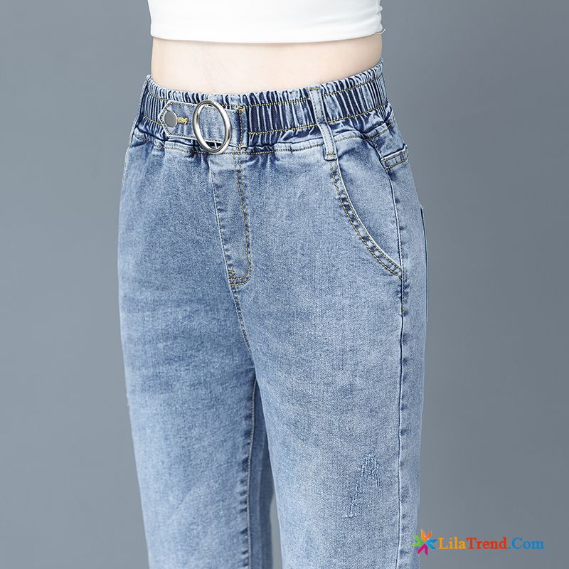 Jeans Online Bestellen Sommer Damen Schlank Hohe Taille Feder Verkaufen