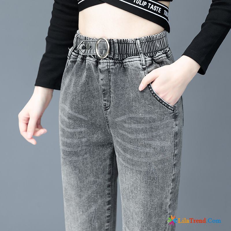 Jeans Online Bestellen Sommer Damen Schlank Hohe Taille Feder Verkaufen