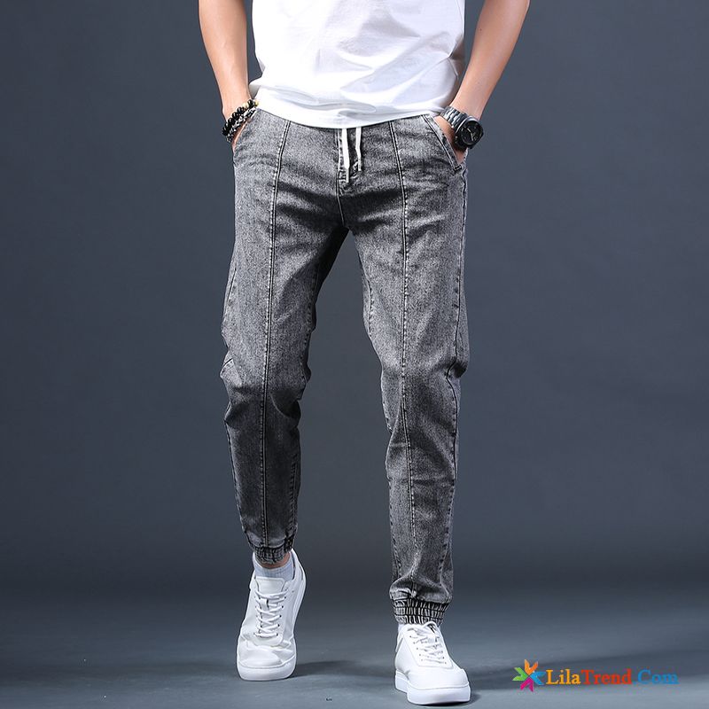 Jeans Relaxed Fit Herren Licht Lose Blau Harlan Stretchhose Günstig