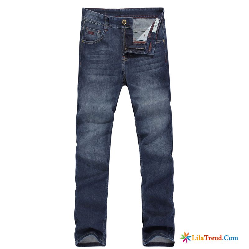 Jeans Stretch Herren Hell Jeans Waschen Herren Gerade Freizeit Rabatt