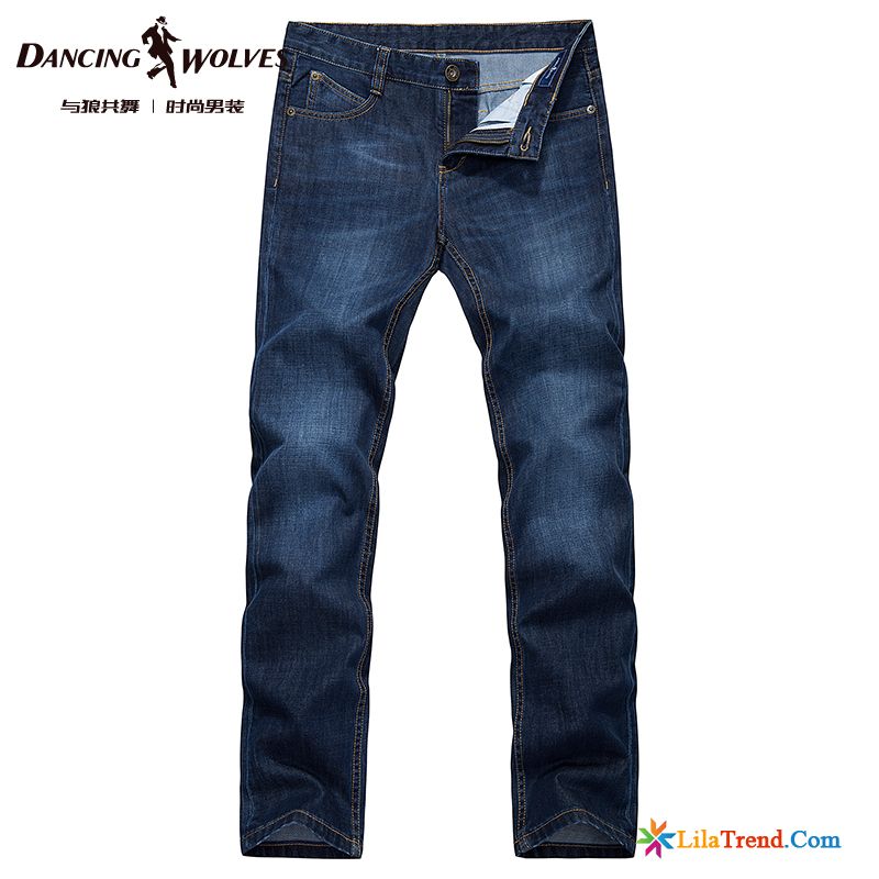 Jeans Stretch Herren Hell Jeans Waschen Herren Gerade Freizeit Rabatt