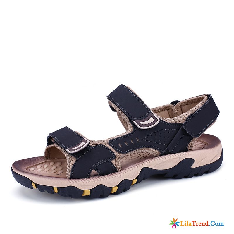 Jesus Sandalen Herren Dunkelbraun Sommer Casual Schuhe Draussen Sandalen Verkaufen