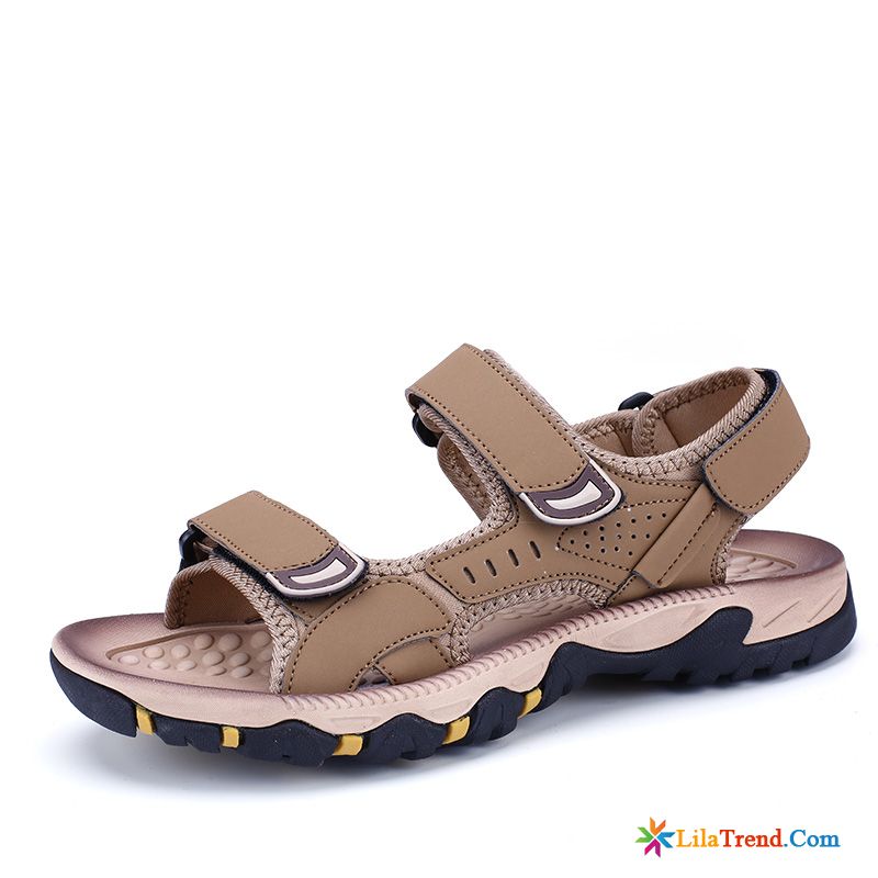 Jesus Sandalen Herren Dunkelbraun Sommer Casual Schuhe Draussen Sandalen Verkaufen