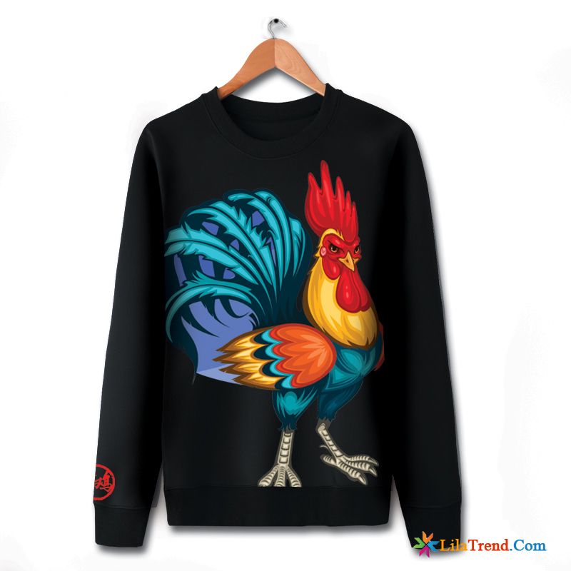 Kapuzenpulli Ohne Ärmel Herren Chinesischer Stil Paar Drucken Kleider Hoodies Sale