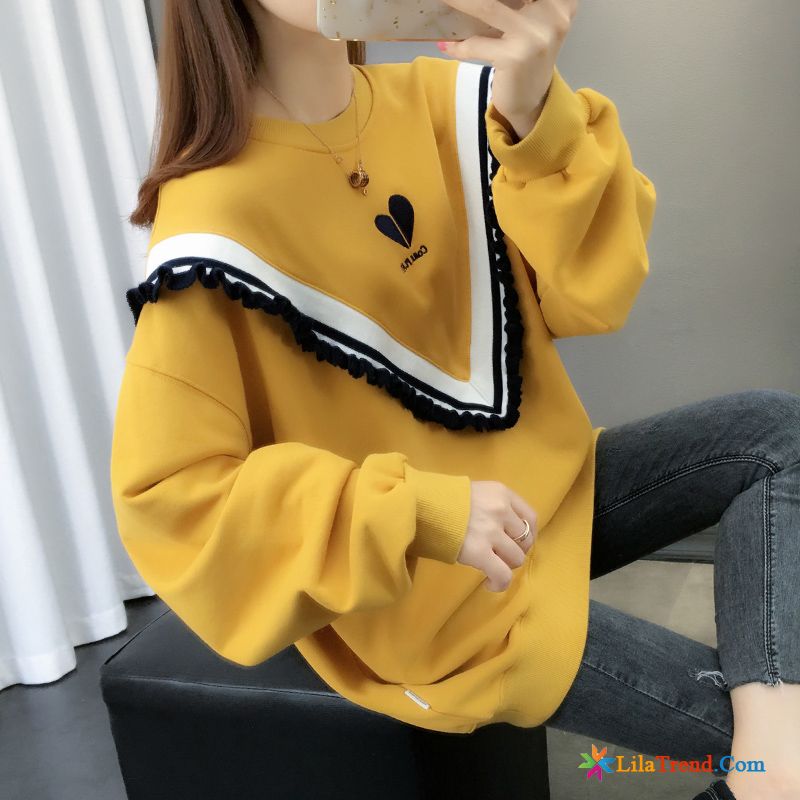 Kapuzenpullis Damen Wolle Ultra Lose Herbst Mantel Hoodies Billig