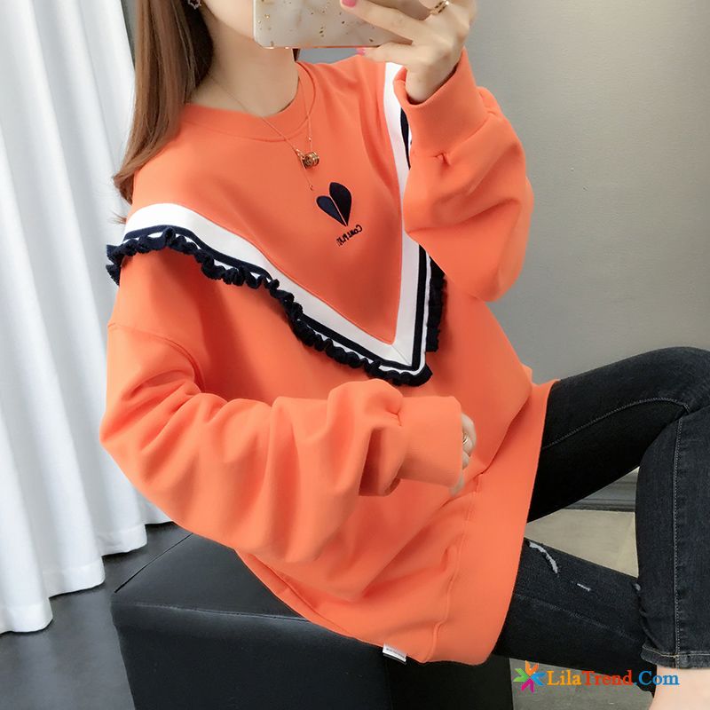 Kapuzenpullis Damen Wolle Ultra Lose Herbst Mantel Hoodies Billig