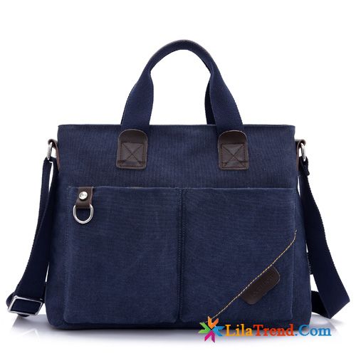 Kleine Herrentaschen Umhängetasche Leder Canvastasche Rucksäck Trend Herren Messenger-tasche Rabatt