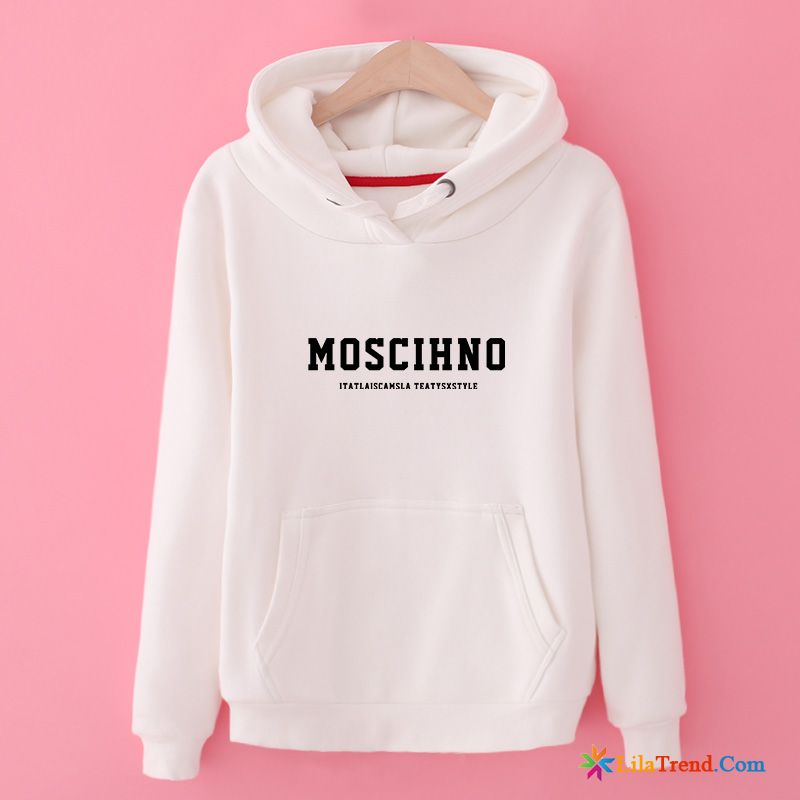 Kragen Kapuzenpullis Damen Drucken Lose Feder Hoodies Trend Kaufen