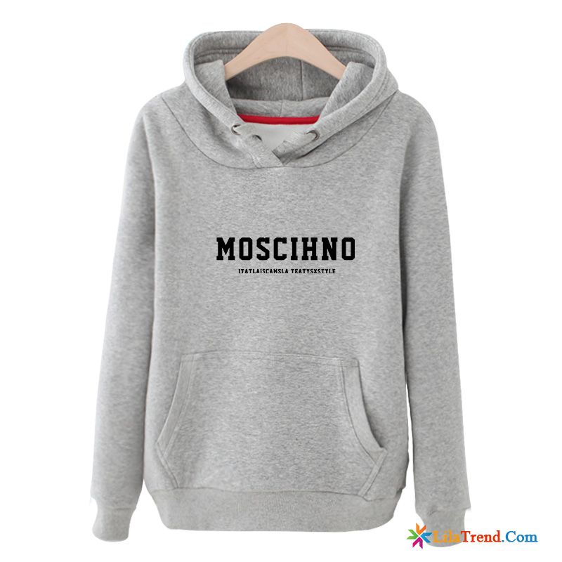 Kragen Kapuzenpullis Damen Drucken Lose Feder Hoodies Trend Kaufen