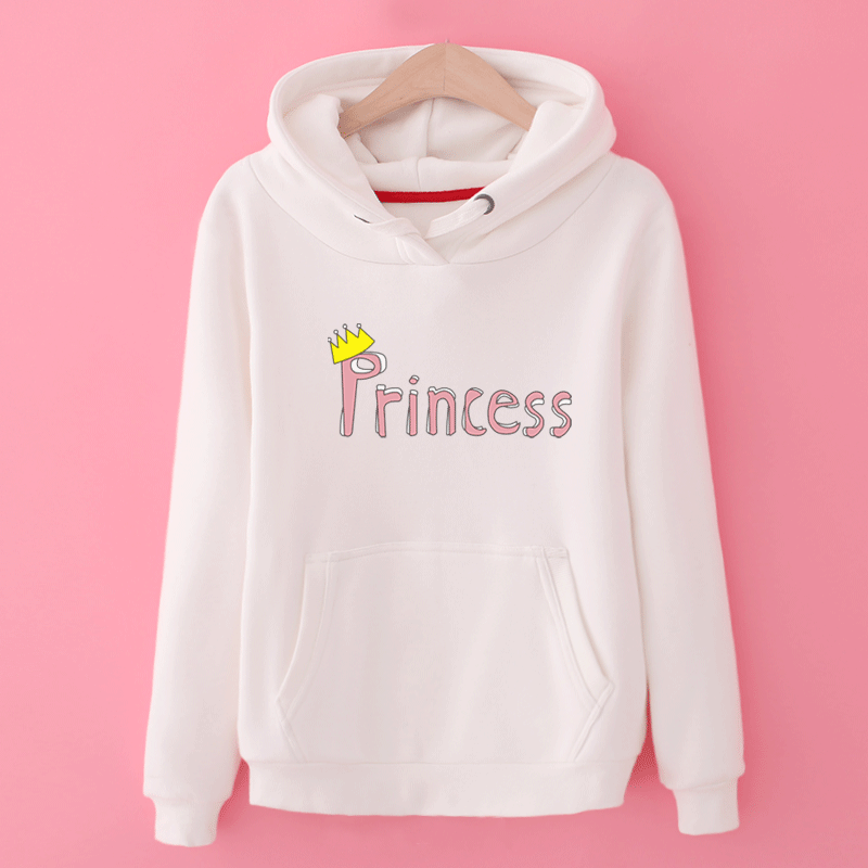 Kragen Kapuzenpullis Damen Drucken Lose Feder Hoodies Trend Kaufen