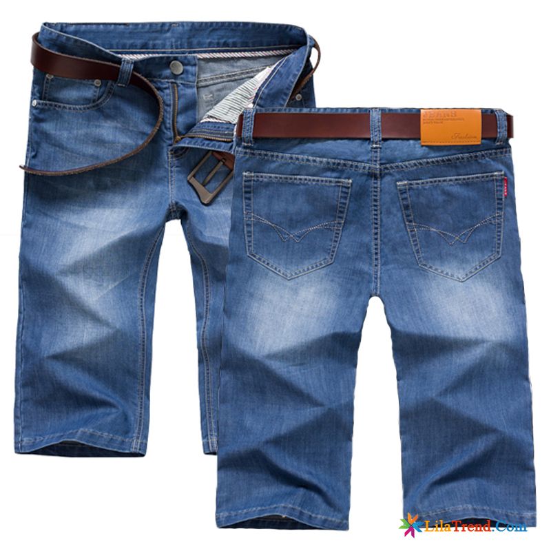 Kurze Hosen Günstig Herren Orangerot Denim Trend Freizeit Kurze Hose Ultra Sale