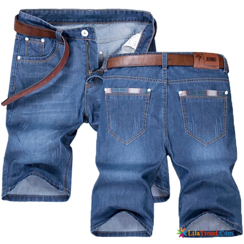 Kurze Hosen Günstig Herren Orangerot Denim Trend Freizeit Kurze Hose Ultra Sale