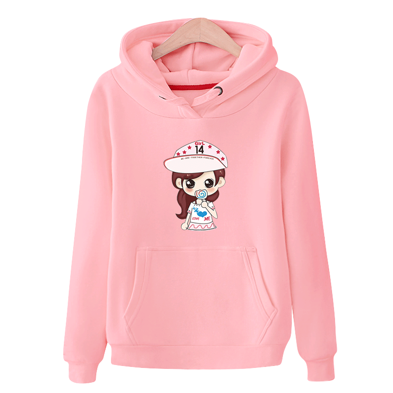 Kurzer Schwarzer Kapuzenpullis Hoodies Feder Schüler Schön Damen Kaufen