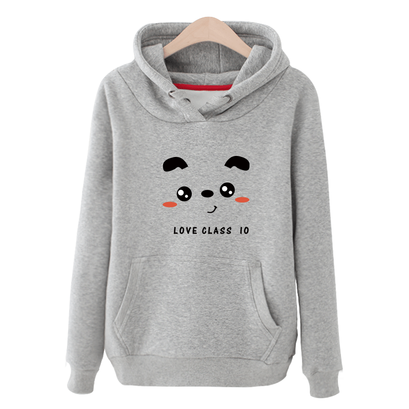 Kurzer Schwarzer Kapuzenpullis Hoodies Feder Schüler Schön Damen Kaufen