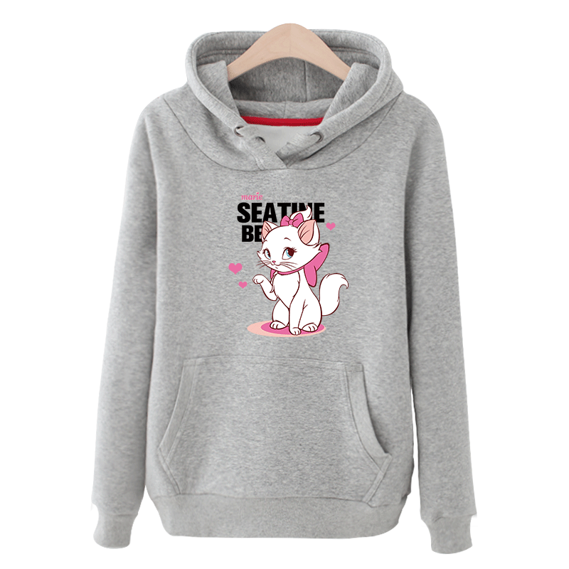 Kurzer Schwarzer Kapuzenpullis Hoodies Feder Schüler Schön Damen Kaufen