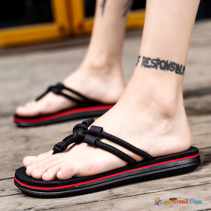 Kuschel Hausschuhe Herren Strand Rutschsicher Flip Flops Sommer Schwarz Kaufen