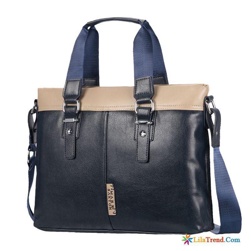 Leder Handtasche Herren Dunkelgrau Freizeit Messenger-tasche Herren Taschen Schultertaschen Günstig