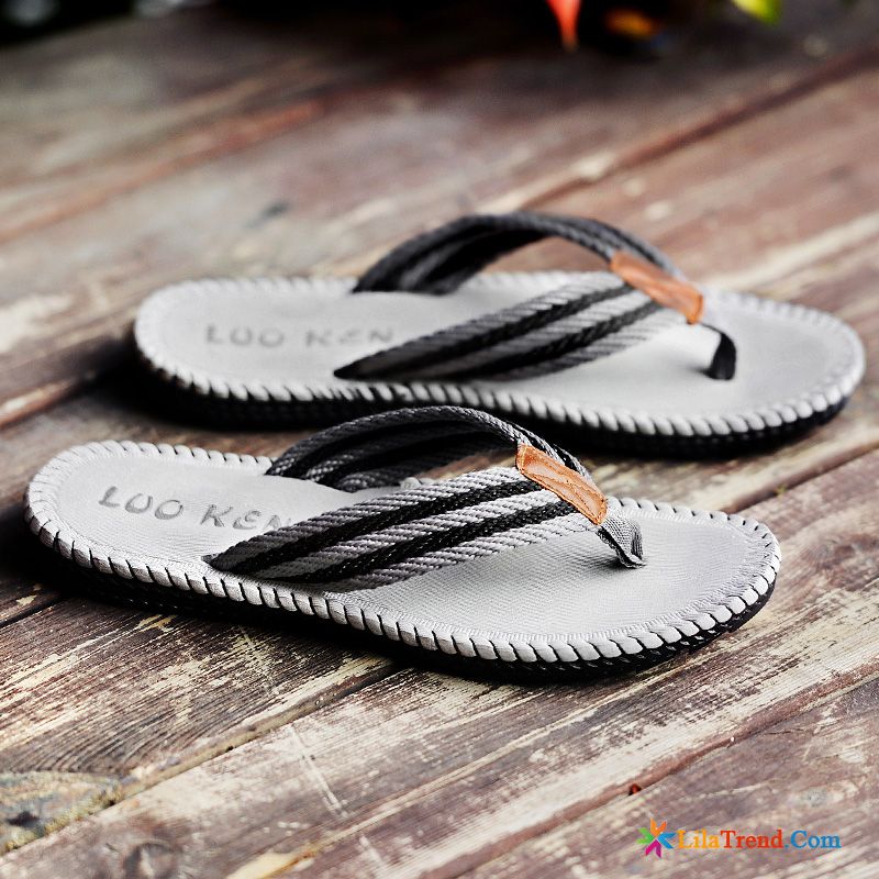 Leder Pantoffeln Für Herren Sommer Persönlichkeit Flip Flops Startseite Badezimmer Verkaufen