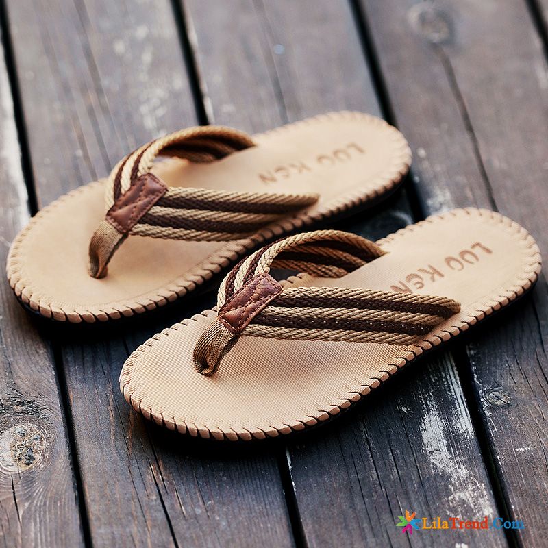 Leder Pantoffeln Für Herren Sommer Persönlichkeit Flip Flops Startseite Badezimmer Verkaufen