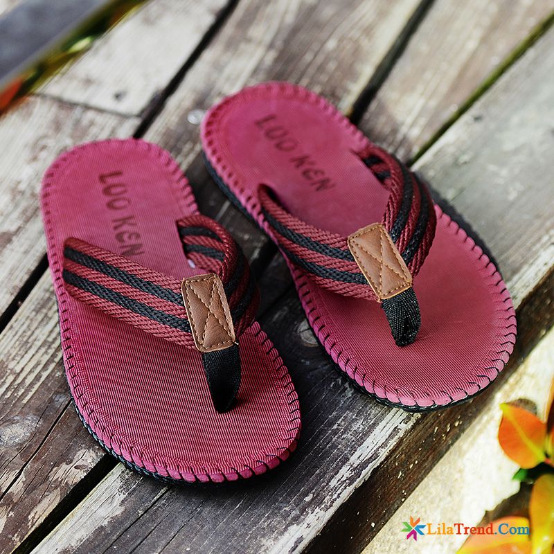 Leder Pantoffeln Für Herren Sommer Persönlichkeit Flip Flops Startseite Badezimmer Verkaufen